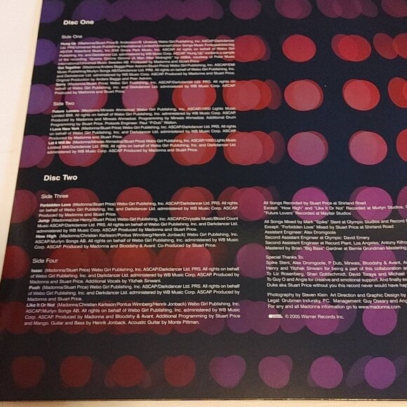 Madonna Confessions On A Dance Floor - Pink vinyl - Limited Edition 2005 - Picture 4 of 10